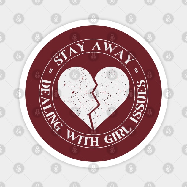 Sarcastic Grunge Broken Heart Emo Style Gift Magnet by TuncGK